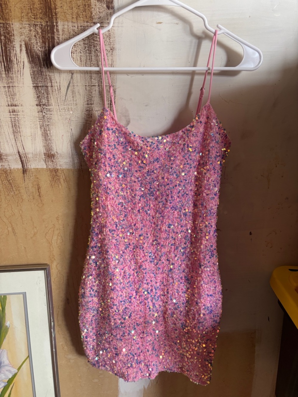 Lucy in the Sky Pink Sequin Tank Top